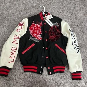 Smoke Rise Bomber Varsity Jacket